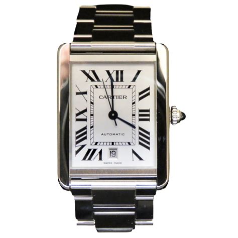 montre cartier tank solo homme